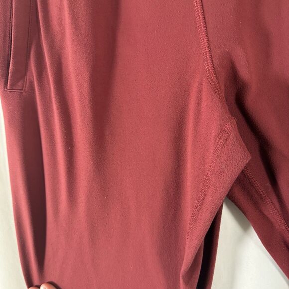 Alphalete Joggers Women's Medium Red Pull On Drawstring Zip Pockets 29.5" Inseam - Picture 6 of 12